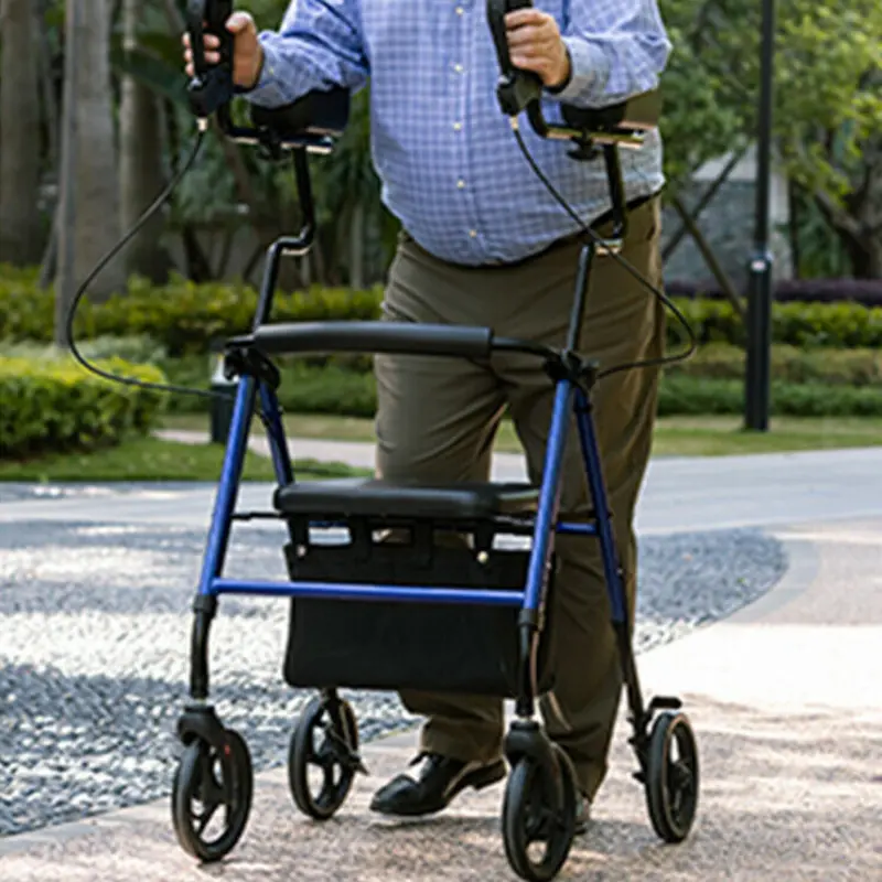 Premium Standing Upright Senior Walker With Seat 1