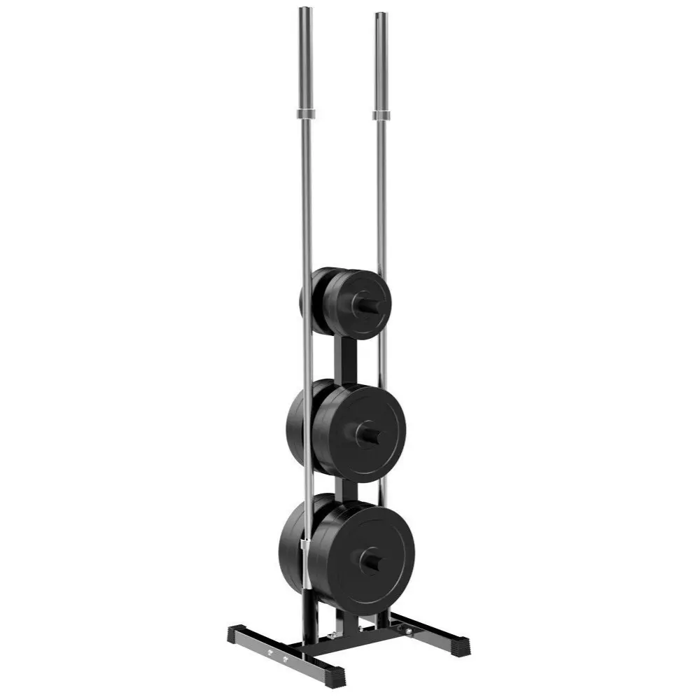 Heavy Duty Weighted Bumper Plate Storage Tree Rack 2" 1