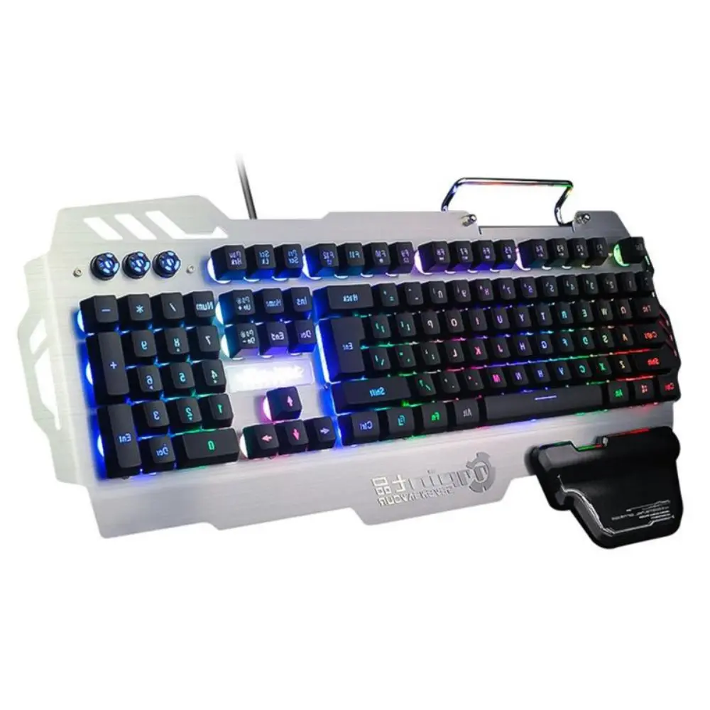 Premium Light Up Pc Rgb White Gaming Keyboard 1
