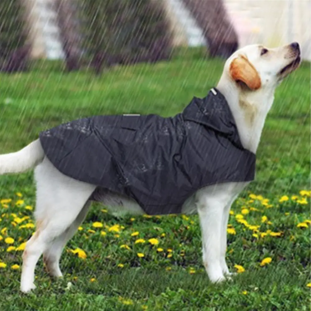 Heavy Duty Dog Raincoat Jacket With Hood 9