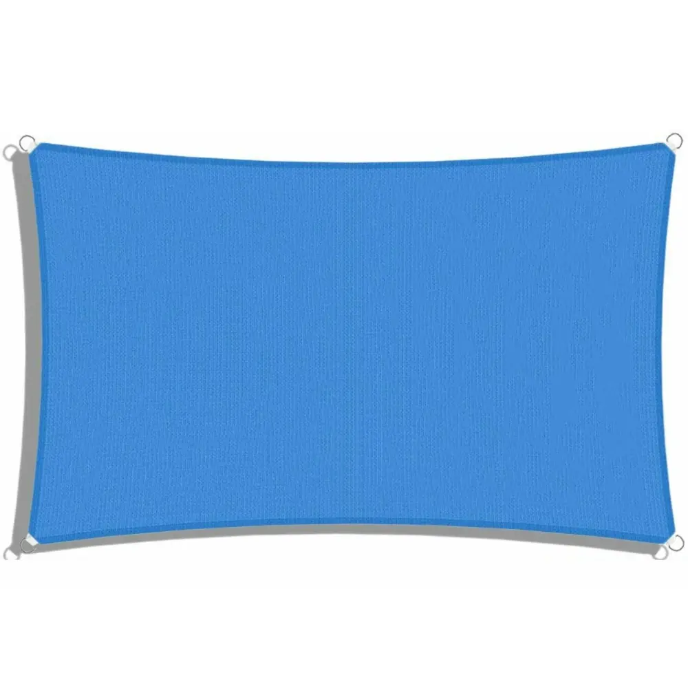 Large Outdoor Patio Rectangle Deck Sun Shade Sail 10' X 13' 1