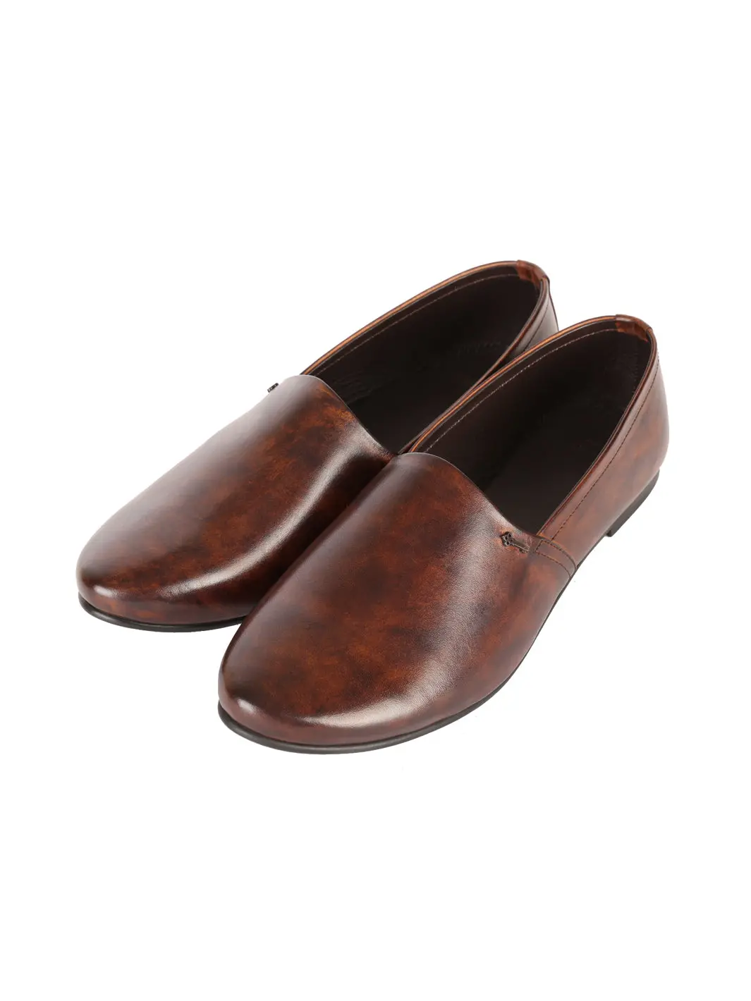 Brown Leather Slip-On - Al-Msho-001-R1-21 1