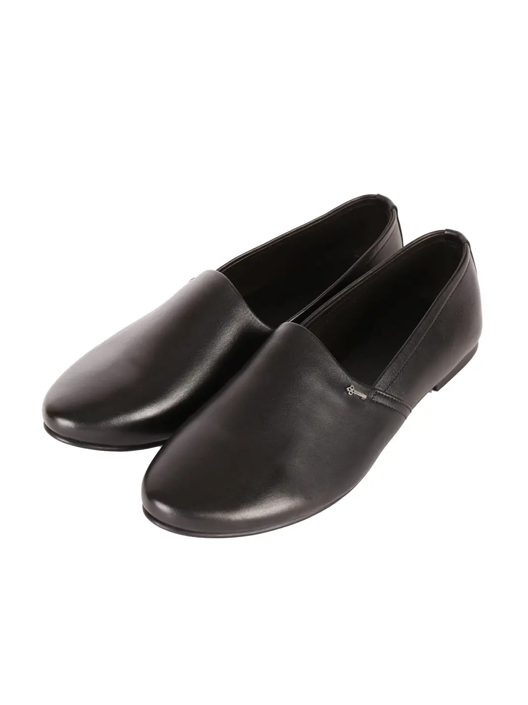 Black Leather Slip-On - Al-Msho-002-20 1