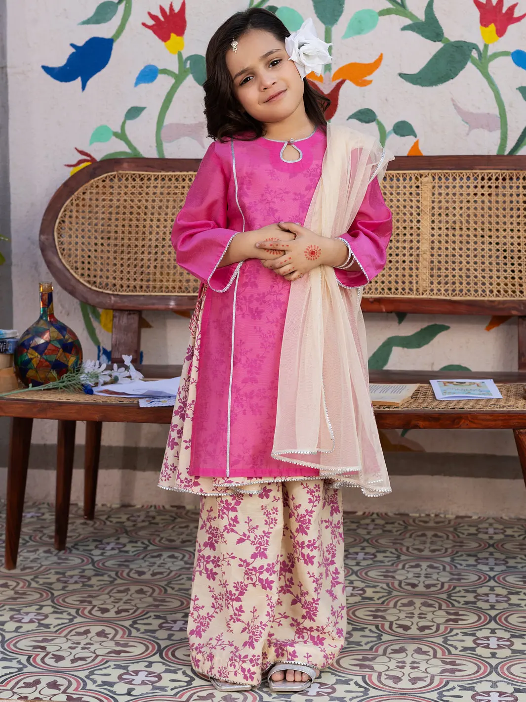Pink Silk 2 Piece Stitched - Algr-3Ps-Ls-002 1
