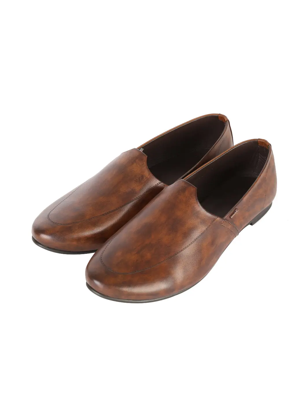Brown Leather Slip-On - Al-Msho-003-20 1