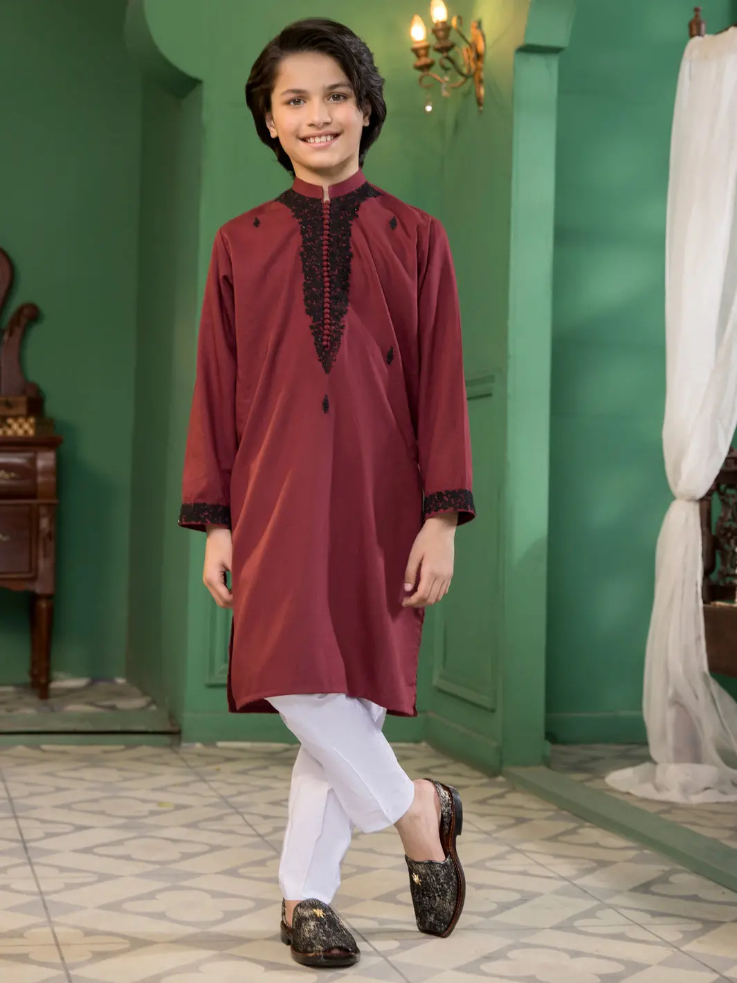 Maroon Boy Kurta - Alt-K-007 1