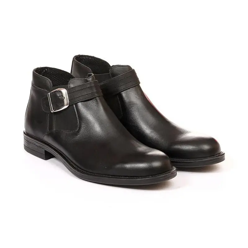 M-Mv-0250031-Leather Buckled Chelsea Boots 1