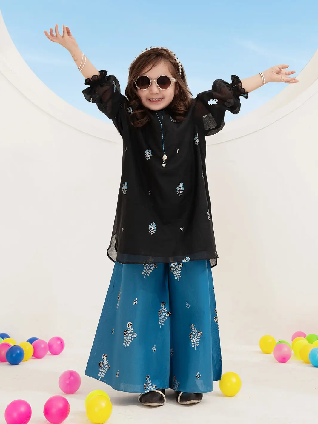 Black Yarn Dyed 2 Piece Stitched - Algr-2Ps-Lks-1011 1