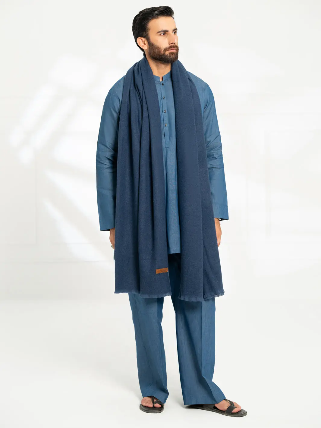Royal Blue Casual Shawl - Al-Sh-042 1
