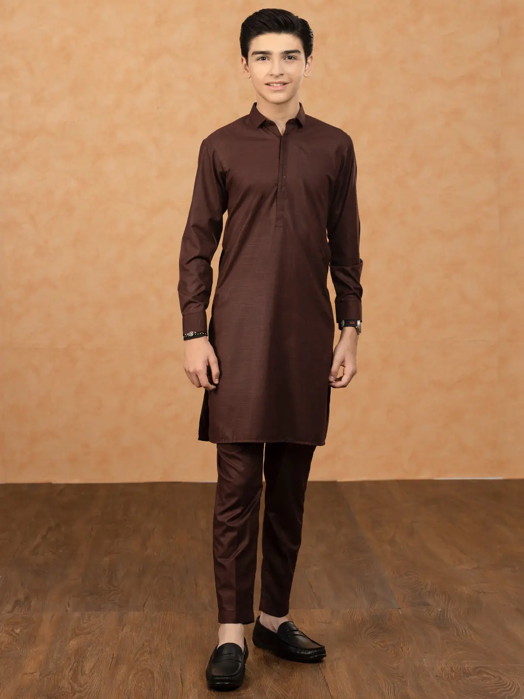 Maroon Blended Kurta Trouser - Alt-Kt-045 1