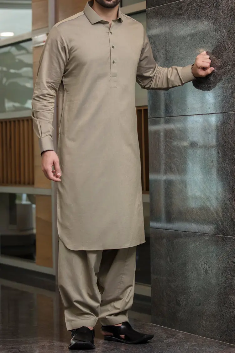 Green Kameez Shalwar - Alwa-Ks-048 1
