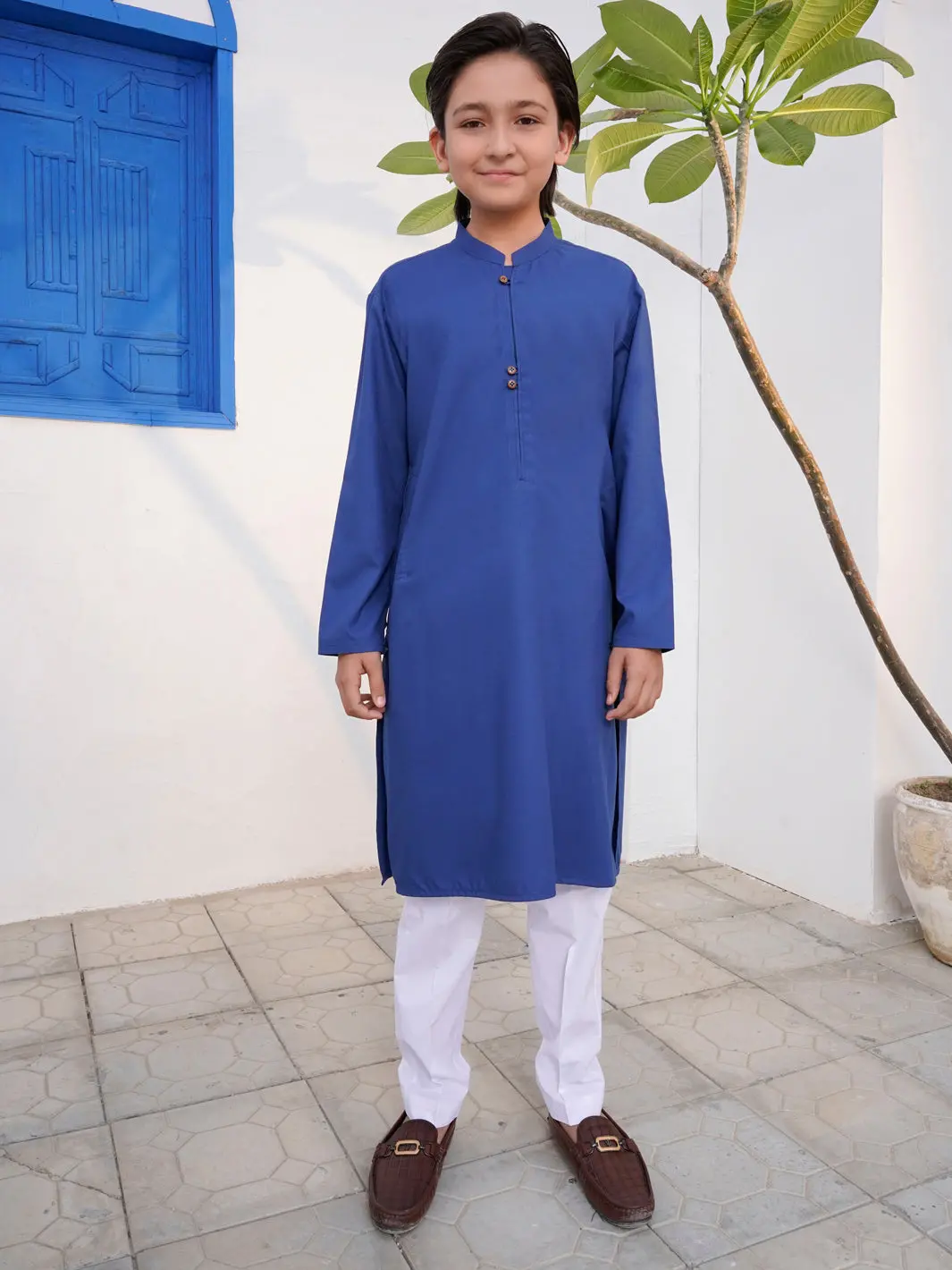 Blue Blended Kurta - Alt-K-054 1