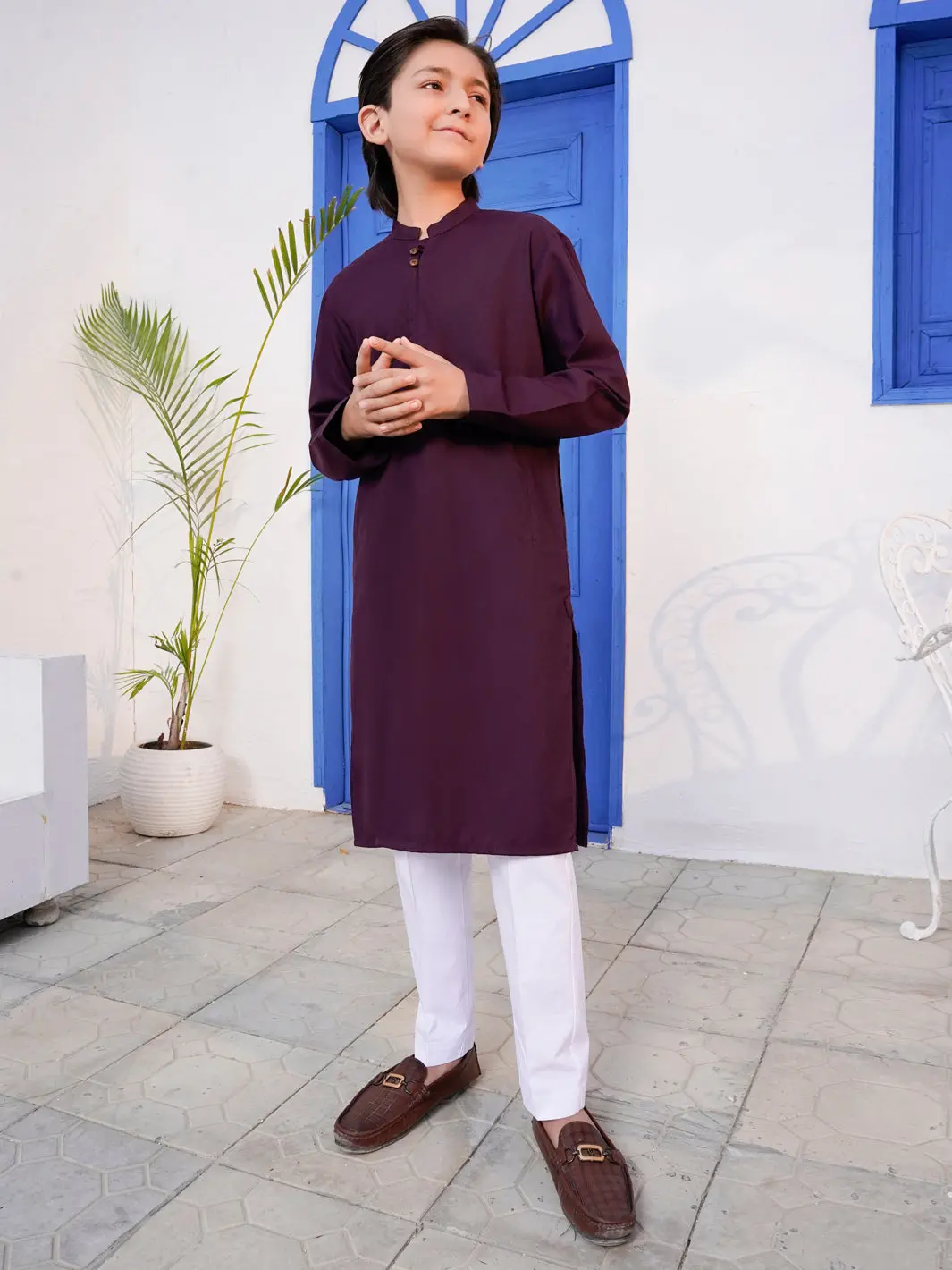 Purple Blended Kurta - Alt-K-056 1