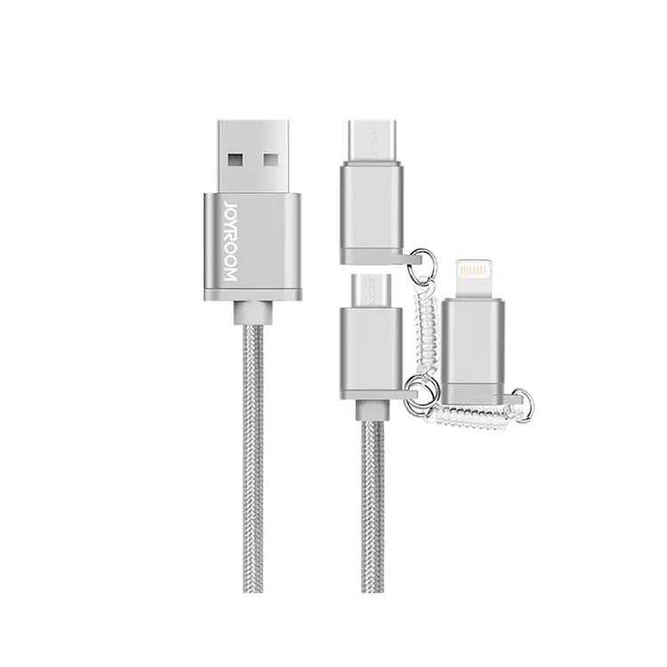 Joyroom 3 In 1 Data Cable, 1.0 Meter S-M321 - Silver 1