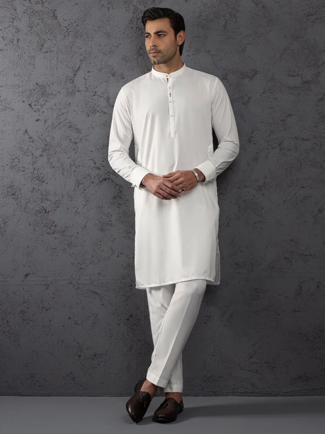White Plain Kurta Trouser - Alet-Kt-1001-R4 1