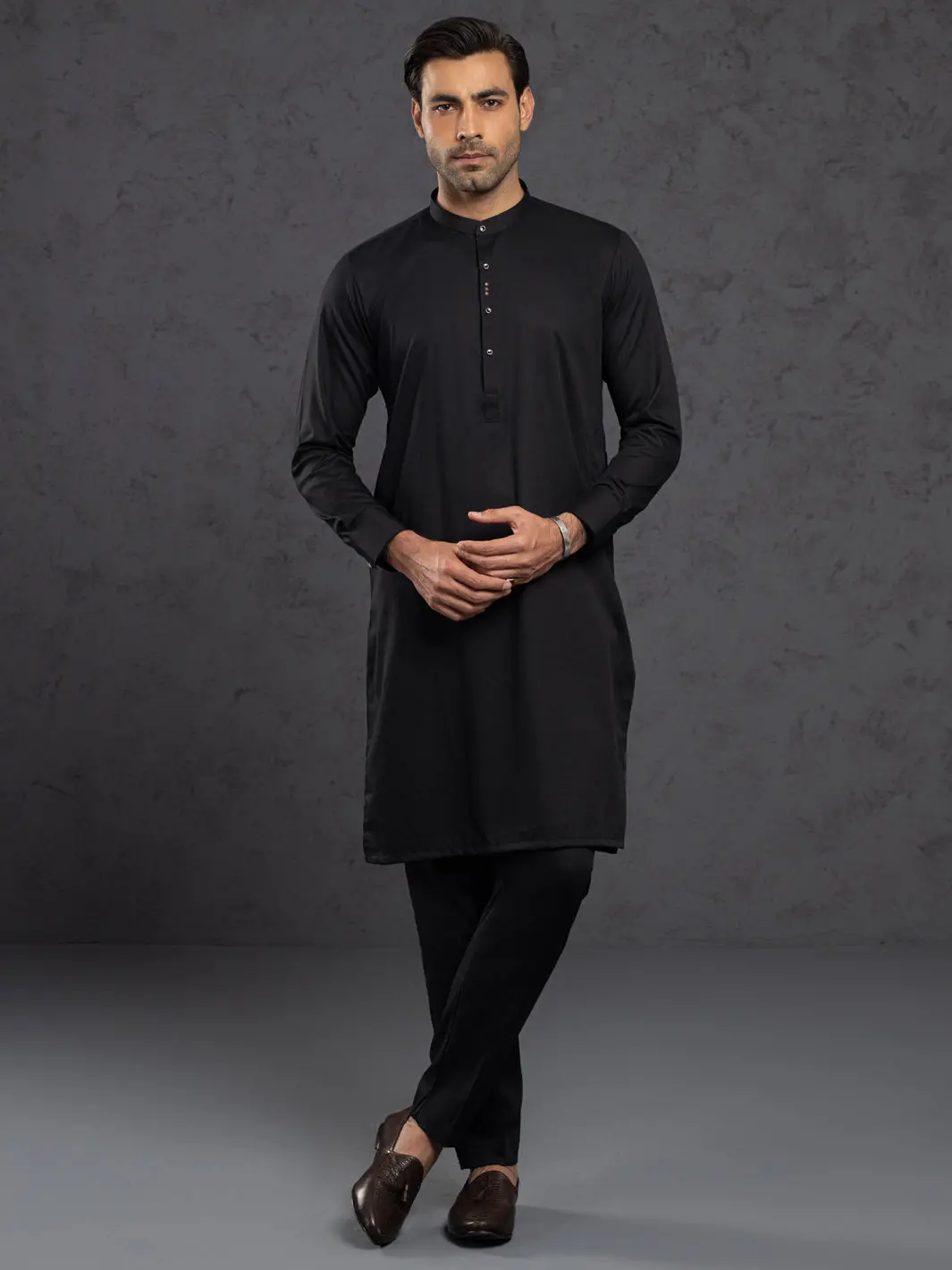 Black Blended Kurta Trouser - Alet-Kt-1004-R2 1
