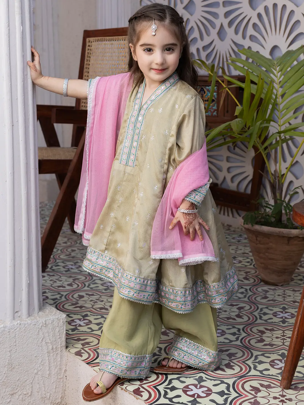 Mehndi Green Modal 2 Piece Stitched - Algr-3Ps-Ls-008 1