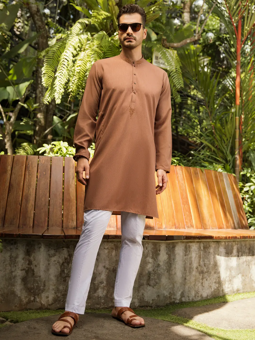 Rust Kurta - Al-K-1007 1