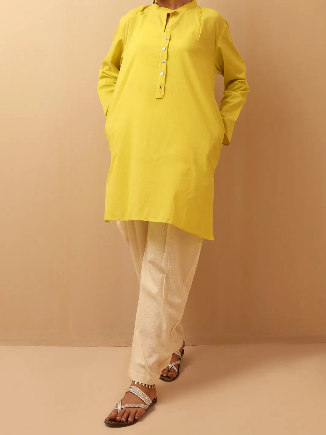 Lime Linen Tunic - Alcr-Lk-1016 1