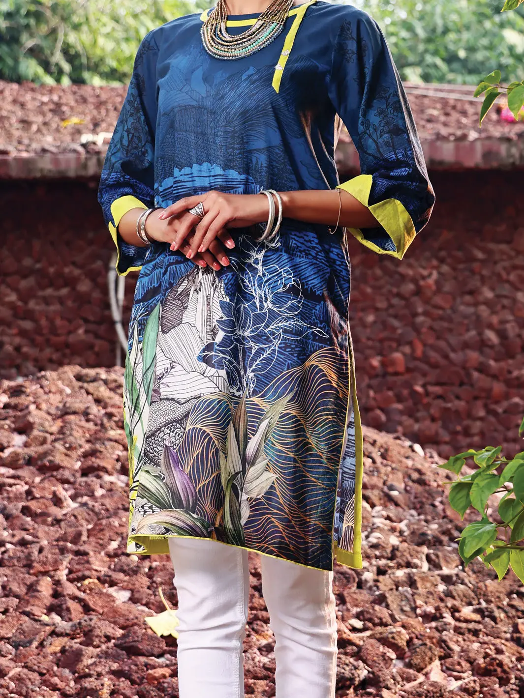 Teal Lawn Tunic - Alp-Lk-1018 1