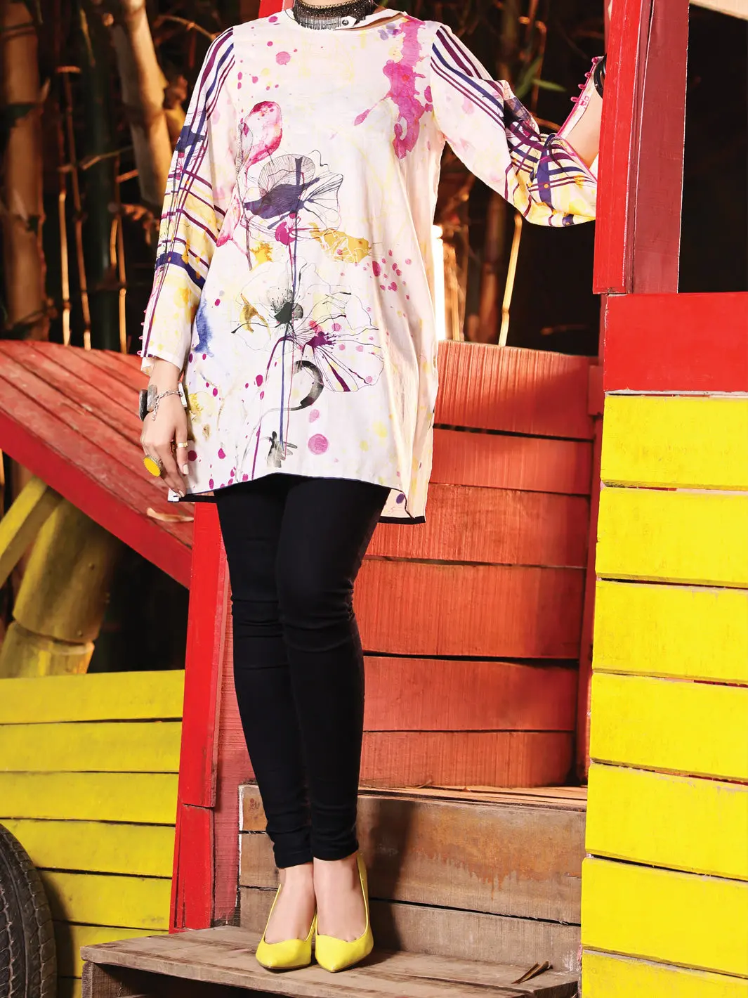 Ivory Lawn Tunic - Alp-Lk-1022 1