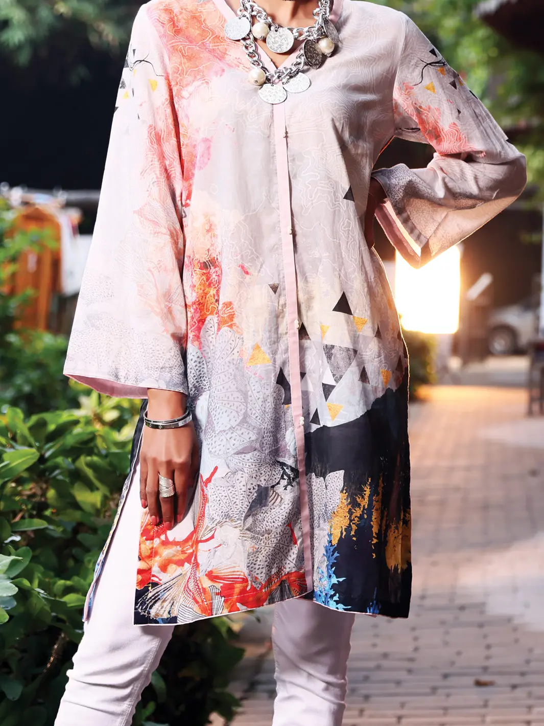 Grey Lawn Tunic - Alp-Lk-1024 1