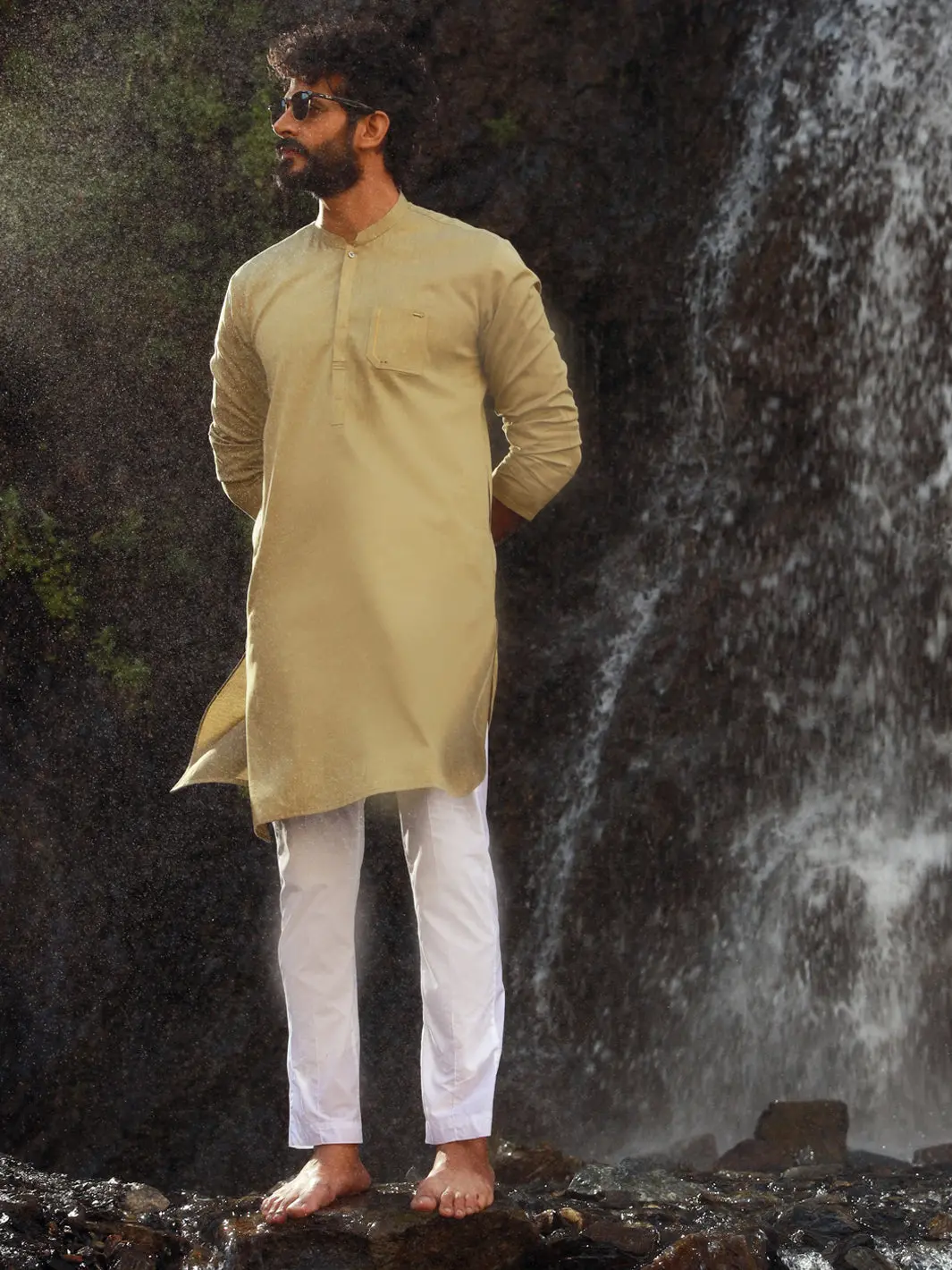 Green Kurta - Al-K-1024 1