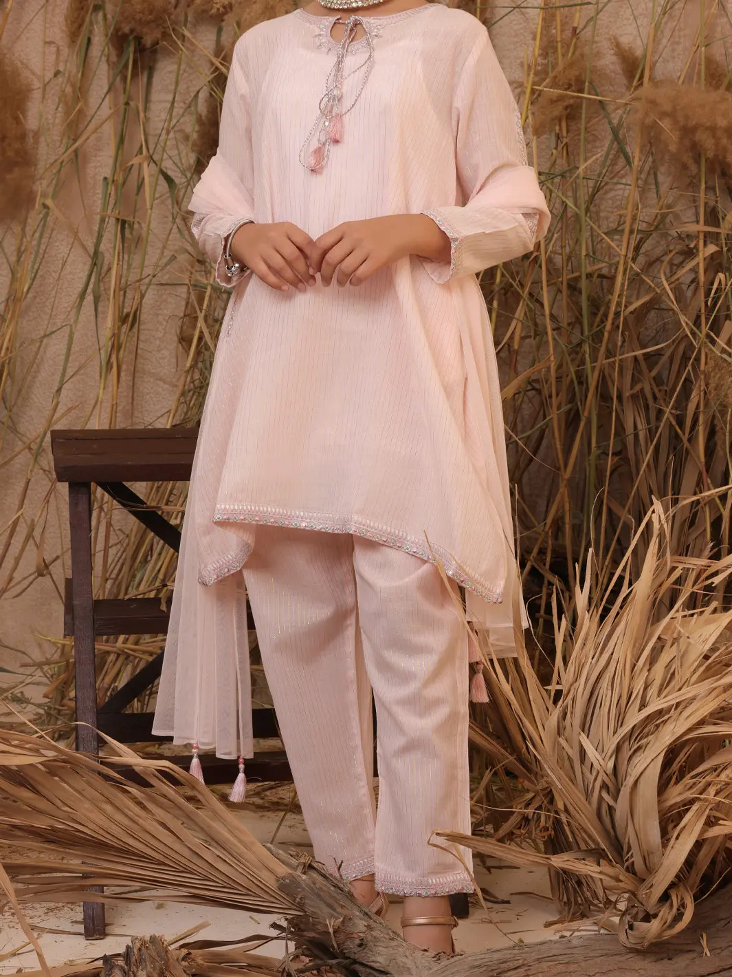 Light Pink 2 Piece Stitched - Alt-2Ps-Lks-1026 1