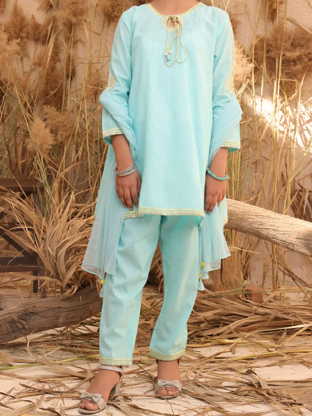 Ice Blue 2 Piece Stitched - Alt-2Ps-Lks-1027 1