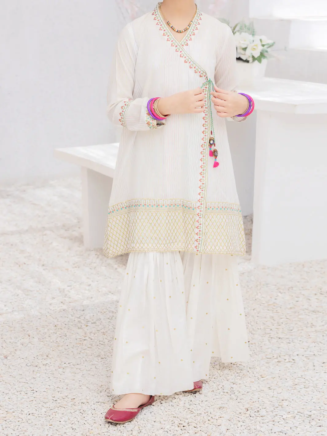 Off White 2 Piece Stitched - Alt-2Ps-Lks-1028A 1