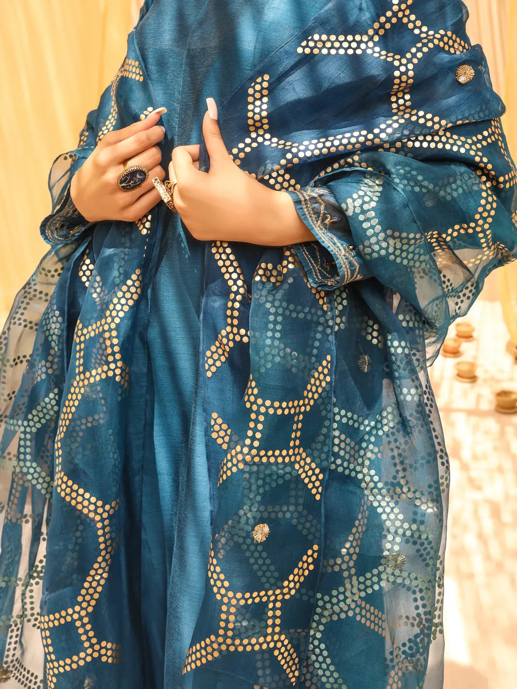 Blue Women Stole - Alcr-St-1029 1