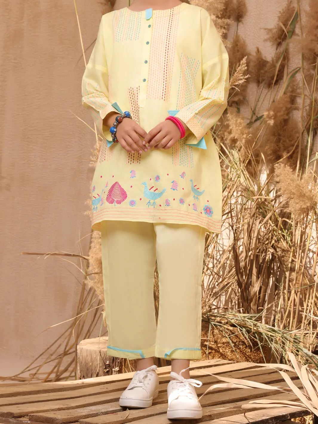 Lemon Dyed 2 Piece Stitched - Alt-2Ps-Lks-1035 1