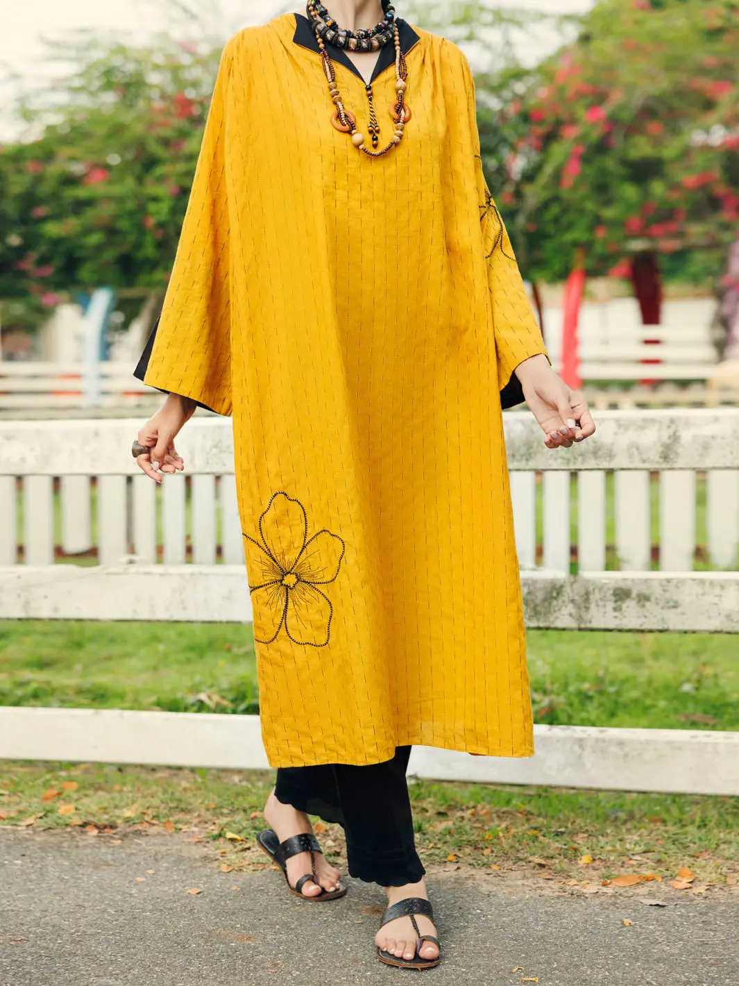 Mustard Dobby Kurti - Al-Lk-1044 1