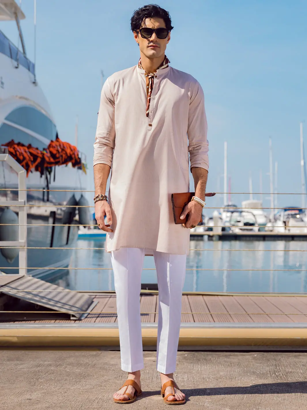 Peach Kurta - Al-K-1055 1
