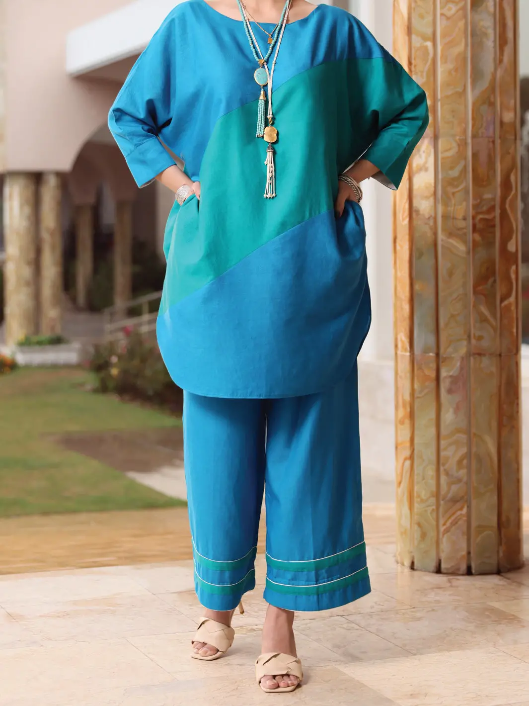 Turquoise Lawn 2Pc Stitched - Alp-2Ps-Lks-1067 1