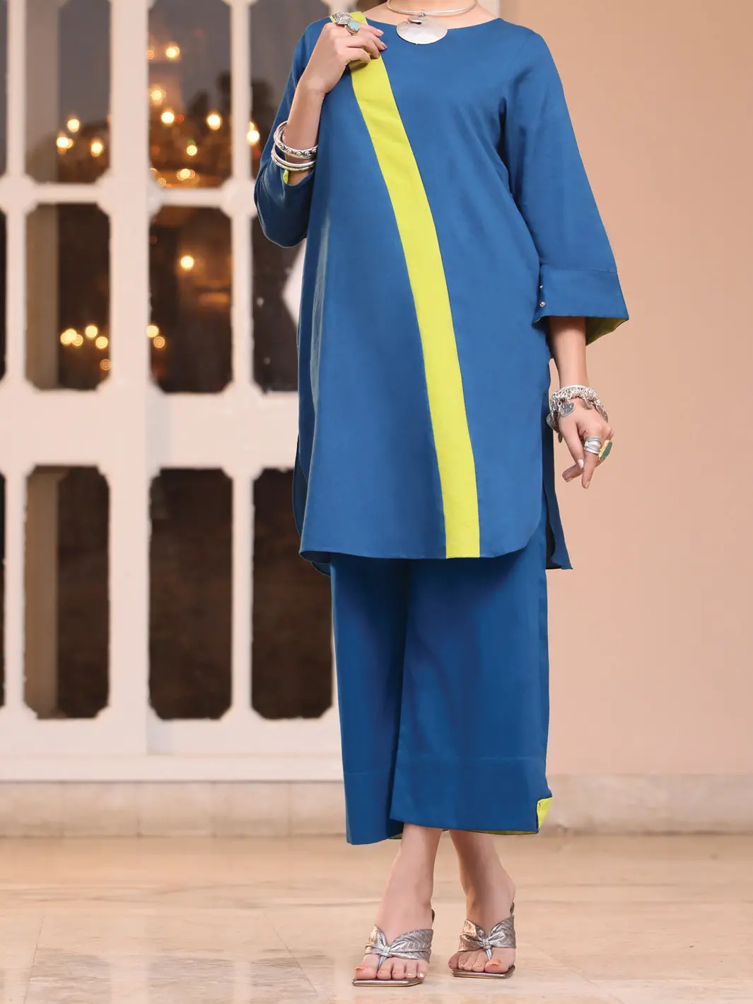 Blue Lawn 2Pc Stitched - Alp-2Ps-Lks-1070 1