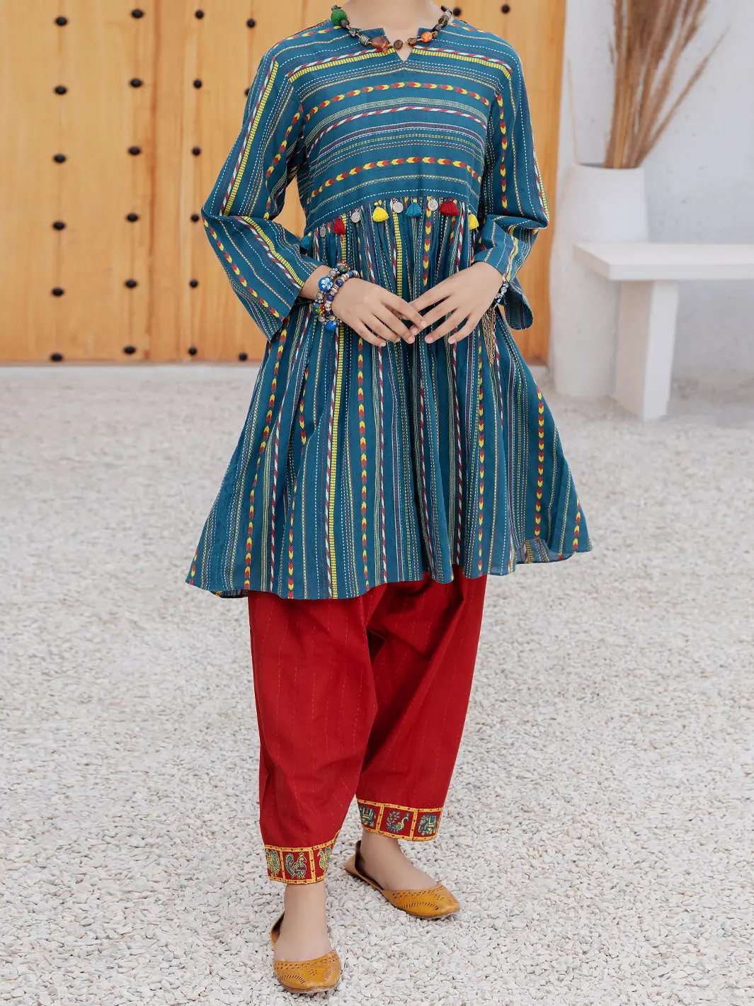 Teal 2Pc Stitched - Alt-2Ps-Lks-1079 1