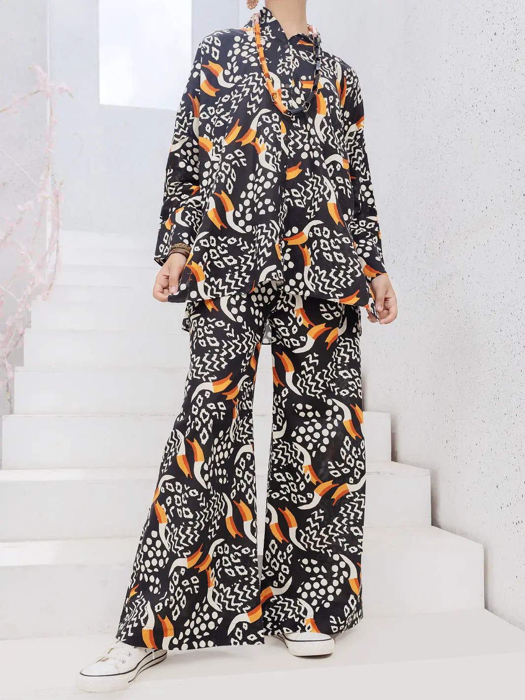 Black 2Pc Stitched - Alt-2Ps-Lks-1088 1