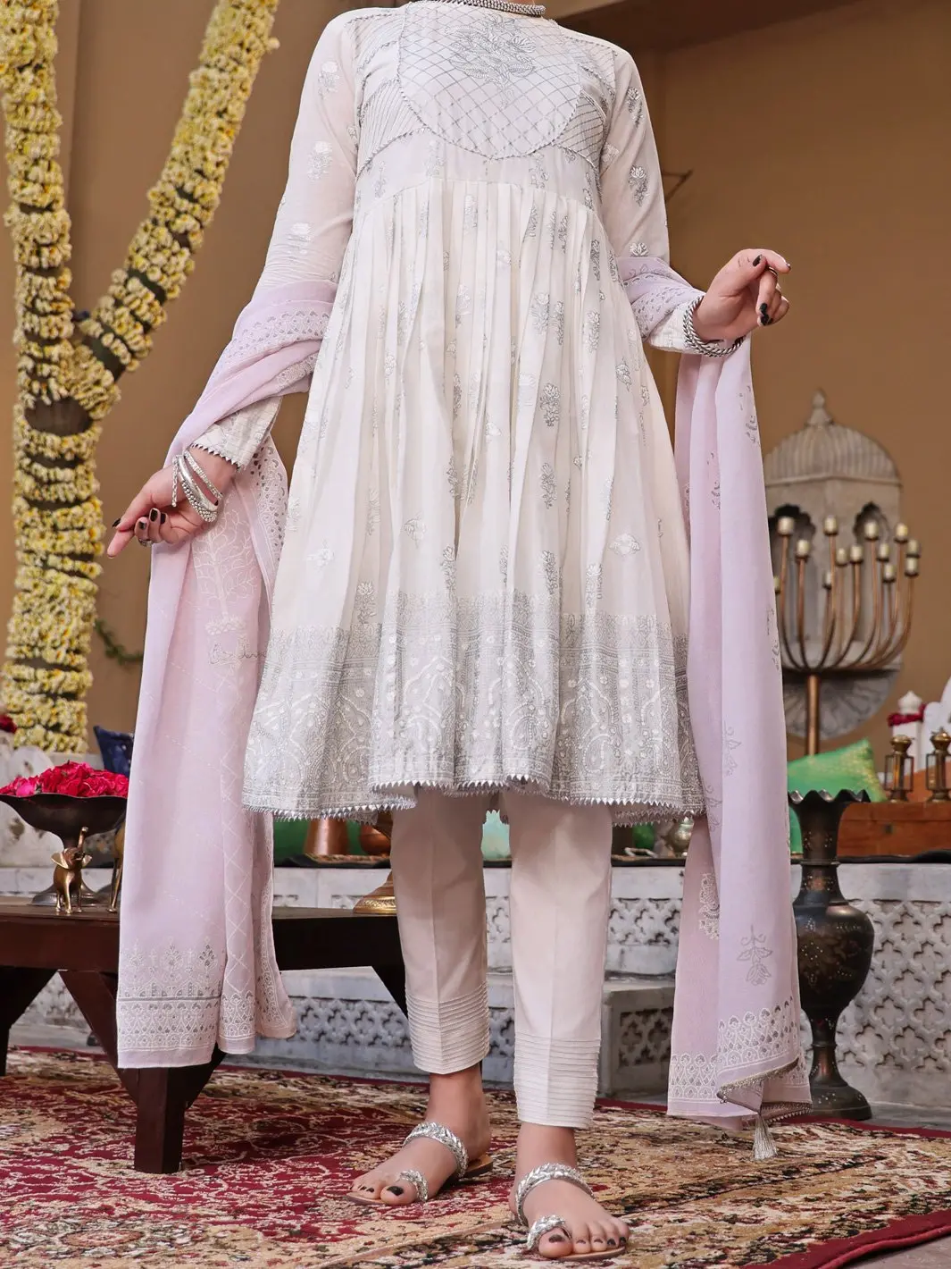 White Viscose 3Pc Stitched - Alp-3Ps-1089/S 1