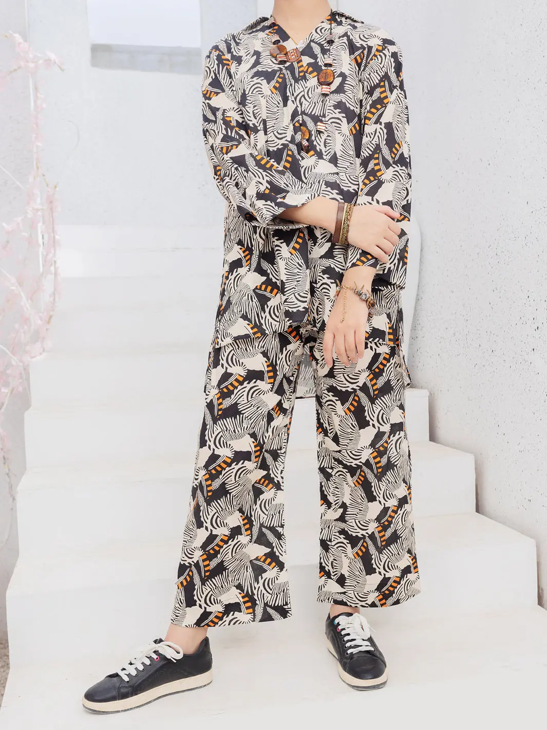 Black 2Pc Stitched - Alt-2Ps-Lks-1090 1