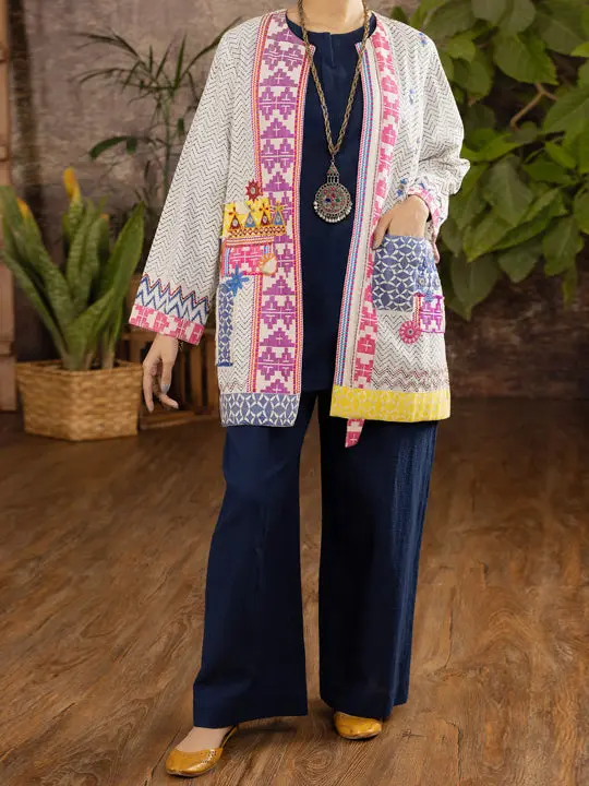 Off White Kurti - Alcr-Lk-1095 1