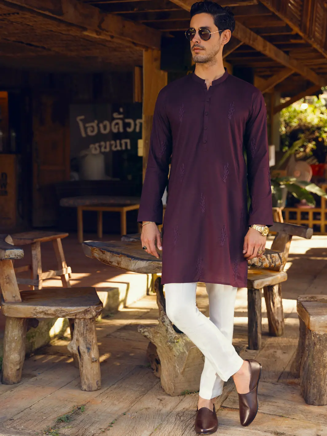 Maroon Kurta - Al-K-1103D 1