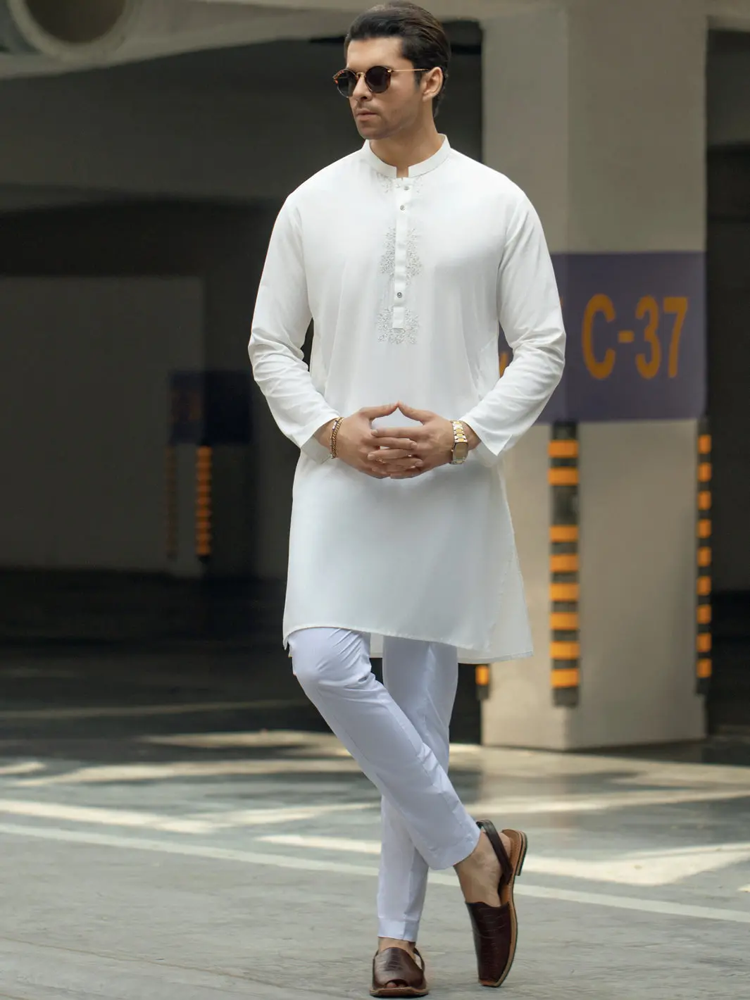 Off White Kurta - Al-K-1104 1