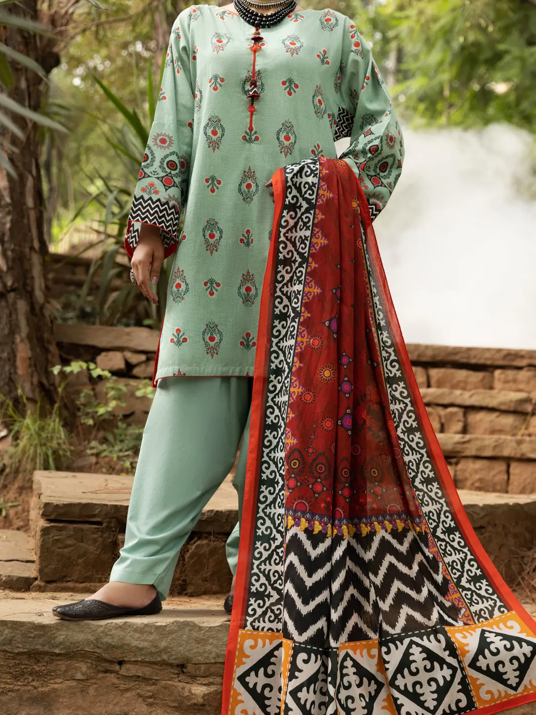 Sea Green 2Pc Unstitched - Awp-2Ps-588 1