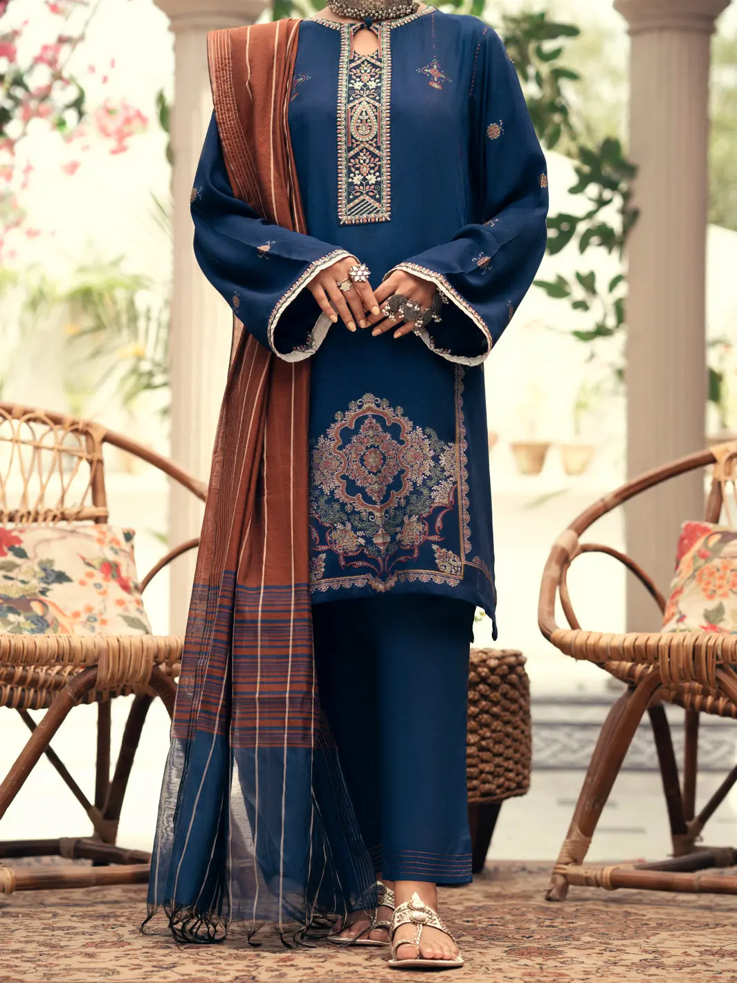 Navy Blue 3Pc Stitched - Awp-3Ps-558 1