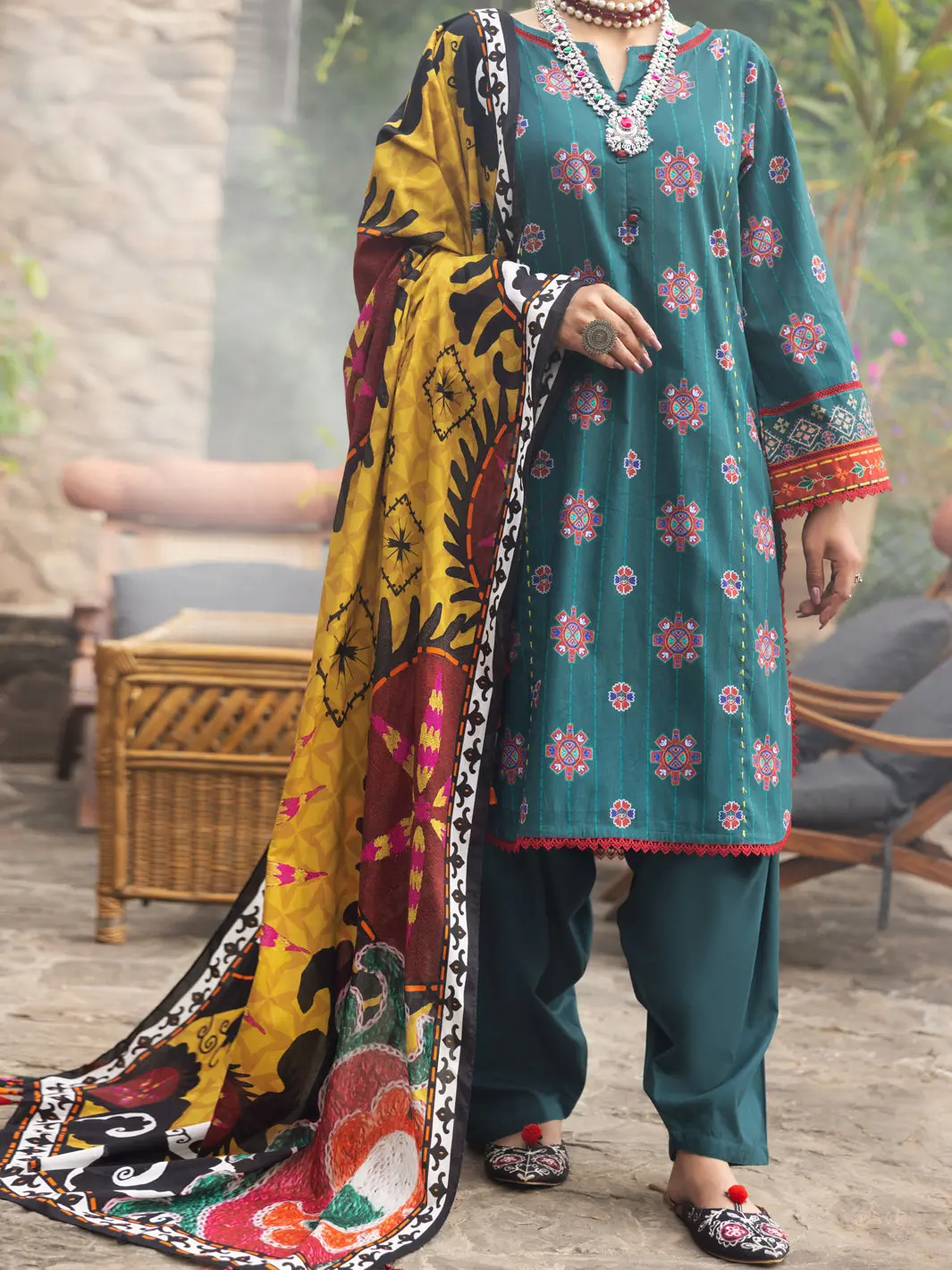 Green 2Pc Unstitched - Awp-2Ps-590 1