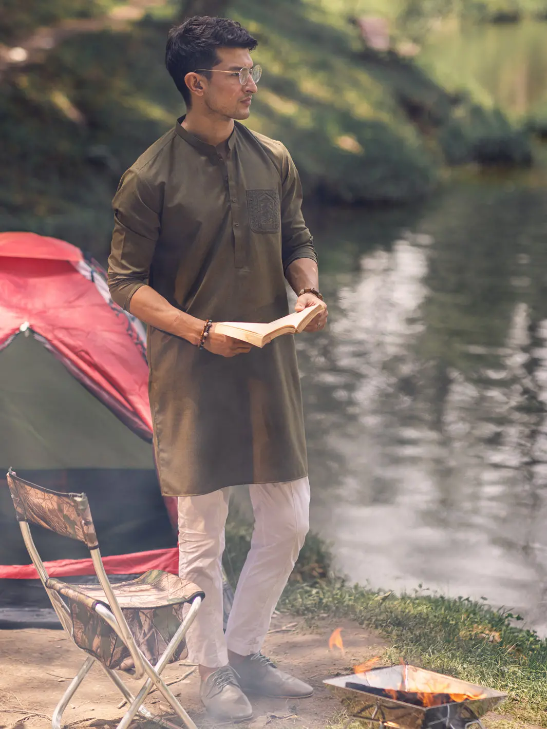 Green Kurta - Al-K-1114A 1