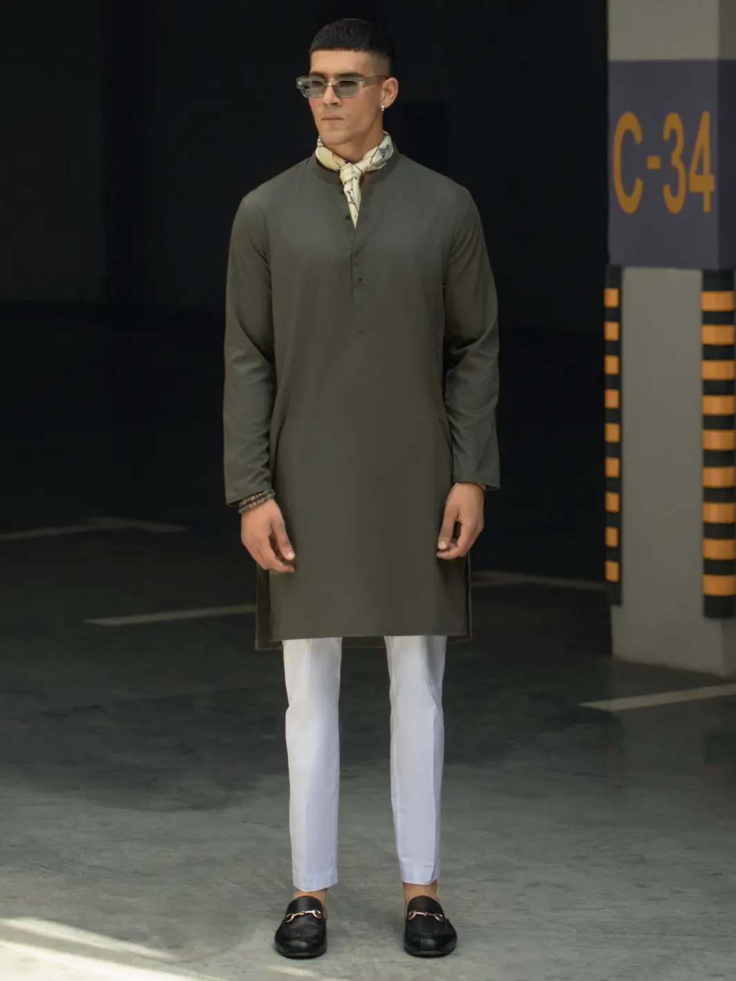 Green Kurta - Al-K-1116 1