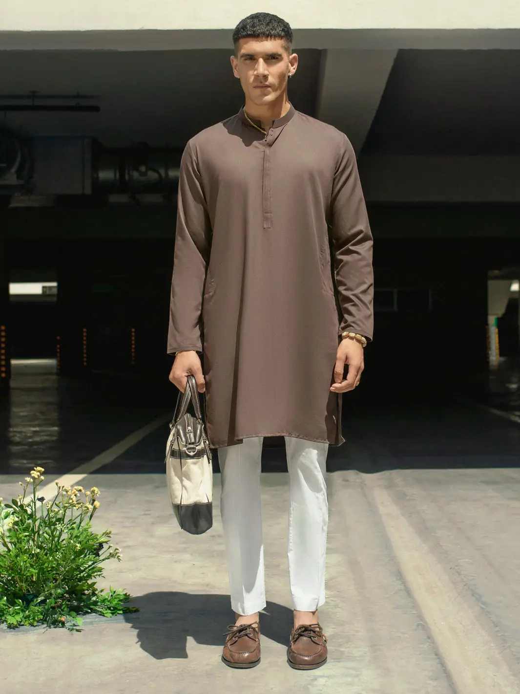 Brown Kurta - Al-K-1117 1