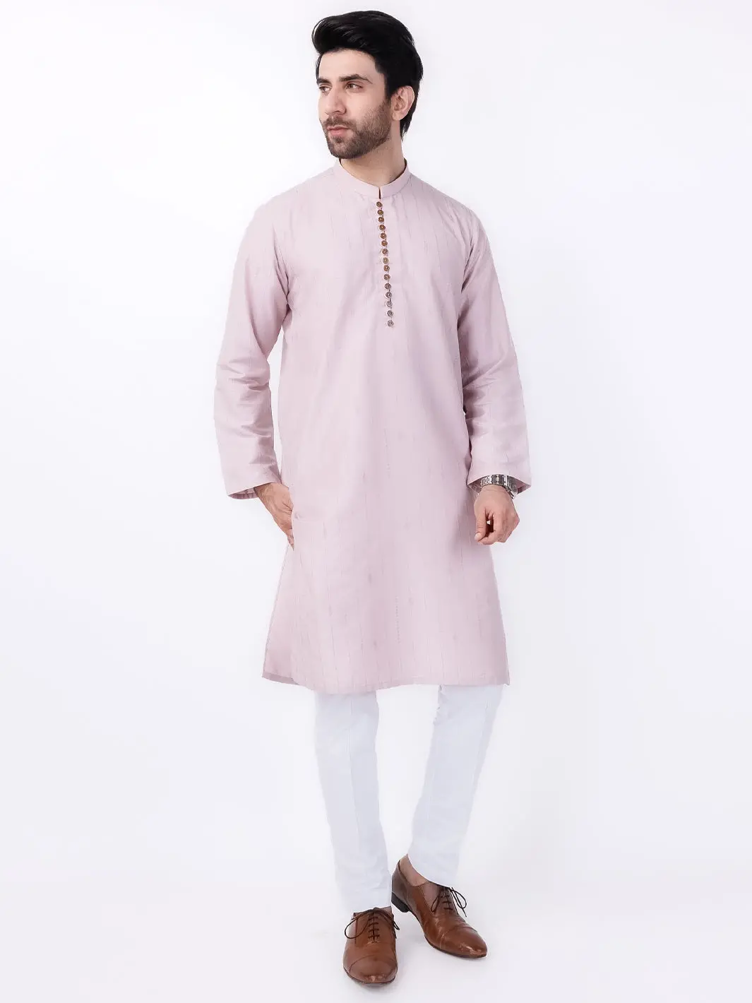 Lilac Blended Kurta - Al-K-1121C 1